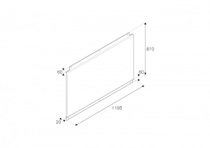 Bertazzoni 120cm stänkskydd