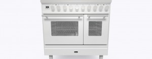 ILVE Professional Plus 90 PDI096WE3. Induktion. Dubbelugn. Vit. Beslag: Satinerad