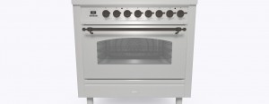 ILVE Nostalgie 90 PI096NE3. Induktion. Enkelugn. Rostfri. Beslag: Brons