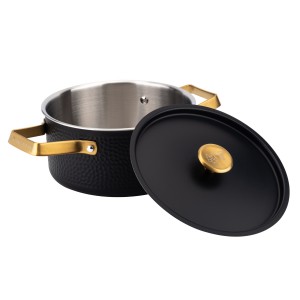 Vargen & Thor MANDUS.2 - 2,8 L Gryta (Mattsvart + Mässing)