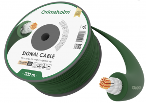 Grimsholm Green Signalkabel Premium Metal Mesh, 200 m (2260)