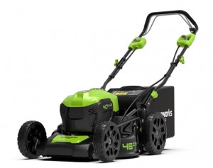 Greenworks Gräsklippare 46cm, 40V, för 2 batterier, batteri & laddar ingår ej (G40LM46SP)