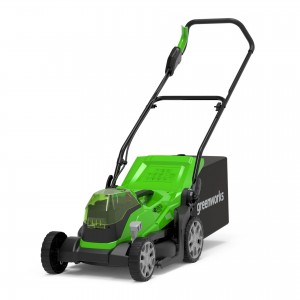 Greenworks Gräsklippare 2X24V 36cm med batteri + laddare ingår (G24X2LM36)