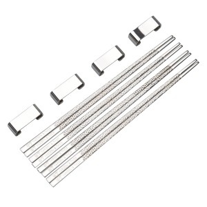 Vargen & Thor KITO - Chopsticks Silver (4 par + 4 ställ)