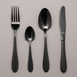 Vargen & Thor ONYX - Bestickset (Svart) 16-delar