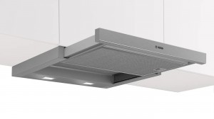 Bosch Serie 4, Utdragbar köksfläkt, 60 cm, Silver metallic (DFS067A51)