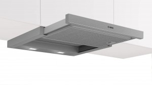 Bosch Serie 4, Utdragbar köksfläkt, 60 cm, Silver metallic (DFM064A53)