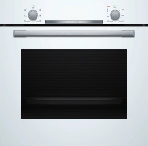 Bosch Serie 2, Inbyggnadsugn, 60 x 60 cm, Vit (HBA530BW0S)