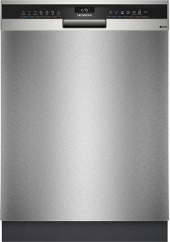Siemens iQ300, Underbyggd diskmaskin, 60 cm, Borstat stål med anti-fingerprint (SN43HI00TS)