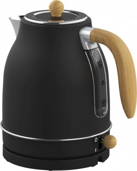 Witt Premium vattenkokare 1,7L trä-look (svart)