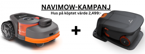 Segway Navimow (H800E-VF) + Hus på köpet + Visionfence kamera. - 3 års garanti (2 år på batteri). Fri frakt, omgående leverans