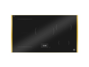 Bertazzoni SUPER-PREMIUM Induktionshäll, 90 cm, TFT display, 5 zoner (1 Flex) Guld-ram (P905I1M37GT) - 5 års garanti