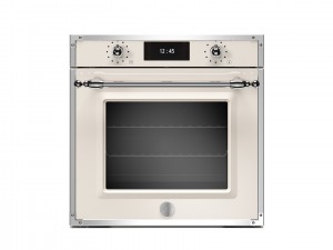 Bertazzoni Ångugn med pyrolys samt TFT-skärm, Avorio/krom, Heritage-series (FHER6117CTAX3) - 5 års garanti
