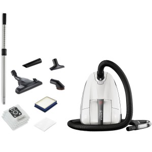 Nilfisk Elite golvdammsugare. 650W. 11,2M räckvidd. Vit. (WCL14P08A1-2B - 128390130) - Fri frakt, omgående leverans