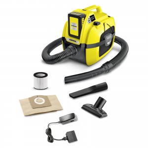 Kärcher Batteridriven Våt- och Torrdammsugare (WD 1 Compact) 230W. 18 V-batteriserien. Behållarvolym: 7L. Brukstid: 10MIN. (11983010) - Fri frakt, omgående leverans