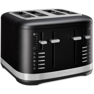 KitchenAid Brödrost. 4 extra breda fack. Hölje i metall. Cast iron black. (5KMT4109EBM) - Fri frakt
