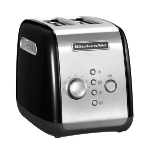 KitchenAid Brödrost. 2 extra breda fack. Kompakt. Automatisk. Svart. (5KTM221EOB) - Fri frakt
