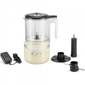 KitchenAid Mini-matberedare. Sladdlös. Kompakt & mångsidig. BPA-fri skål på 1,18L. Creme. (5KFCB519EAC) - Fri frakt.