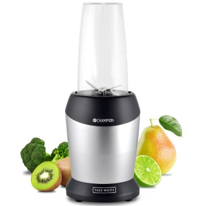 Champion Blender. 1000W. Svart/Silver. (CHMB100) - Fri frakt