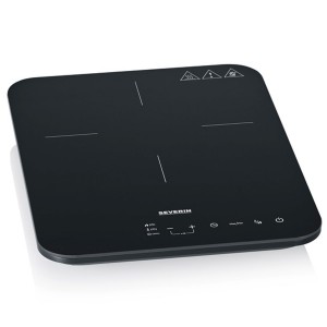 Severin Induktionskokplatta. Enkel. 22cm. 2000W. Svart. (KP1032) - Fri frakt