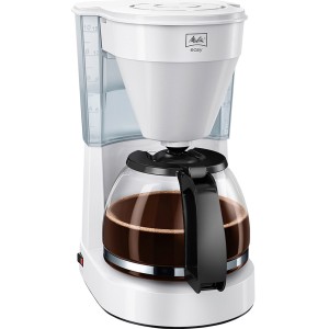 Melitta Kaffebryggare Easy 2.0. 10-15 koppar. Droppstopp. Vit. (21872)