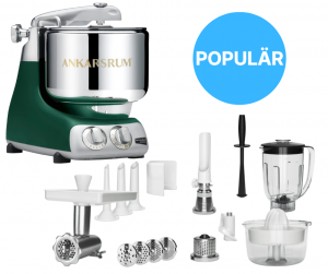 Ankarsrum köksassistent 6230 baspaket + Deluxetillbehörspaket. Fri frakt, omgående leverans. - 7 års garanti (exkl. kittel + tillbehör)