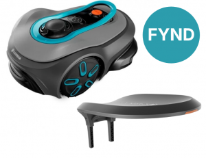 Gardena trådlös robotgräsklippare (smart SILENO free 1500m2 - 19927-24) - 3 års garanti. Garage på köpet!