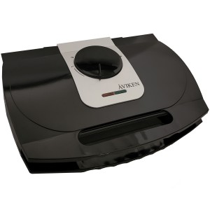 ÅVIKEN Classic våffeljärn. Dubbelt järn, 2 st våfflor/8 hjärtformade. Teflonbeläggning. 1600W. Svart. (915.6) - Fri frakt