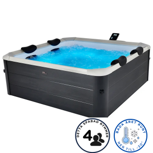 M-Spa Spa bad 4p - Oslo Plus XL Aero Frame (F-OS063WAP) - 2 års garanti