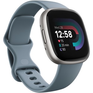 Fitbit Smartwatch. Versa 4. Waterfall Blue/Platinum. (FB523SRAG) - Fri frakt