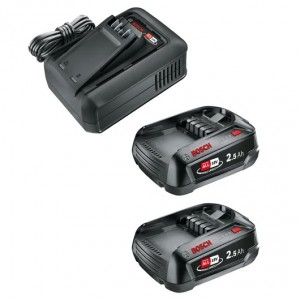 Gardena startkit med batteri + laddare. (P4A QC AL18V-44 + 2x2.5Ah) Art. 14914-20 - Fri frakt