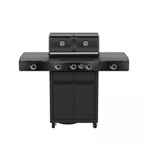 Outdoor Chef gasolgrill. 3 brännare. Svart. BBQ-station Heat X-345 30mbar. (100001549) - Fri hemleverans