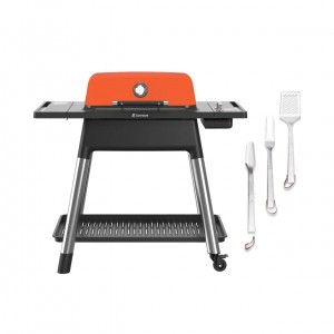 Everdure gasolgrill. 2 brännare. Force Gen III. Verktygssats på köpet. Matt orange. Exkl. regulator. (100002083) Fri hemleverans. - 2 års garanti