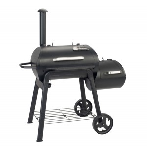 Landmann smoker Vinson 300. Grillyta huvudkammare: 81x44 cm. Direkt grillning, indirekt grillning, BBQ och smoking. Svart. - Fri hemleverans
