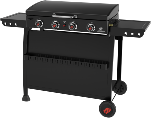 Landmann stekhäll Plancha 4.0. 4 huvudbrännare. 2-i-1 flexibilitet. Stekyta: 75,5x33,5 cm. Svart. - Fri hemleverans