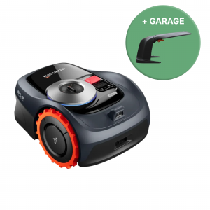 Segway Navimow (i108E). + garage ingår. Trådlös robotgräsklippare. Upp till 800m2. - 3 års garanti (2 år på batteri & nätadapter) - Fri frakt, omgående hemleverans