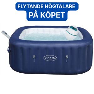 Bestway Lay-Z-Spa. Hawaii EnergySense AirJet 6. Bestway högtalare på köpet värde 599:-. 1.80mx1.80mx71cm. Blå. 6 personer. (106001HXXX25) - Fri hemleverans