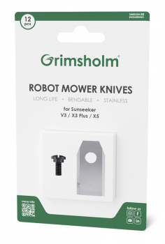 Grimsholm Green Knivar till Sunseeker V3, X3 Plus & X5 – 12-pack. (Art. 1191)