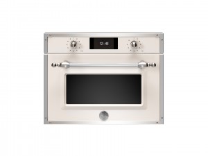 Bertazzoni Kombiångugn med Total Steam 60x45 cm, TFT-display, avorio / krom, Heritage-serien (F457HERVTAX) – 5 års garanti