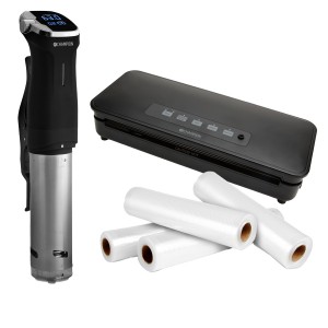 Champion Sous videpaket-startkit m. vakuumförpackare Fresh & 4 rullar. (CHPAKET-SV310-VF300) - Fri frakt