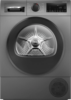 Bosch Serie 8. Värmepumpstumlare. 9 kg. SuperSilent-teknik.. Auto Dry. Antracitgrå. (WQG245DXSN) Fri hemleverans. - 2 års garanti