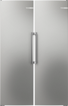 Bosch Serie 4. Kyl & Frys-paket – 402 + 334 liter. Energiklass C. VitaFresh XXL 0°C. Total No Frost. Flex Shelf. Home Connect. Borstat stål med anti-fingerprint. (KSN36AICM) + (GSN36AICM). Fri hemleverans. - 2 års garanti