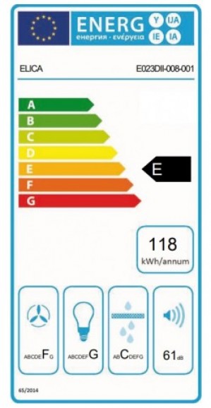 Energidekal Eico Köksfläkt CH MY 60 SS (2732)