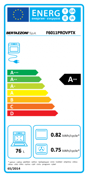 Energidekal Bertazzoni F609PROESX