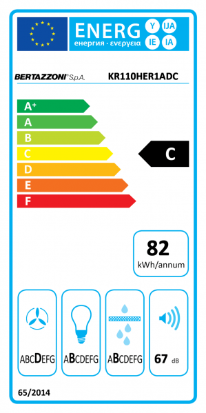 Energidekal Bertazzoni KR70HER1NEDA