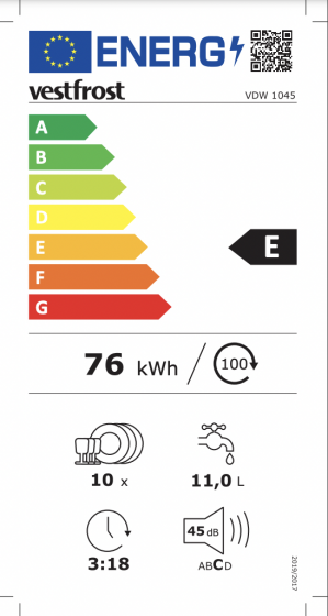 Energidekal Vestfrost VDW 1045 (33000)