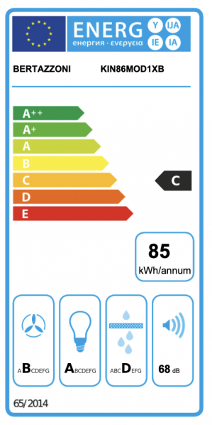 Energidekal Bertazzoni KIN86MOD1XB