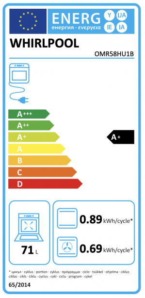 Energidekal Whirlpool OMR58HU1B