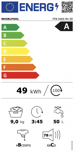 Energidekal Whirlpool FFB 9469 BV EE