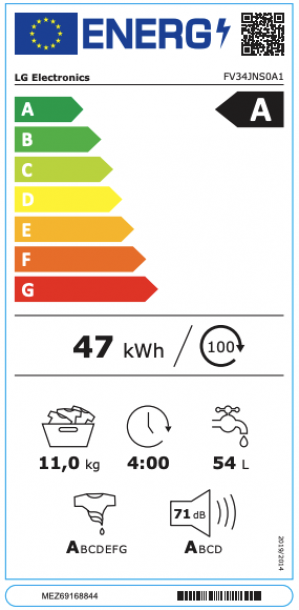 Energidekal LG FV34JNS0A1